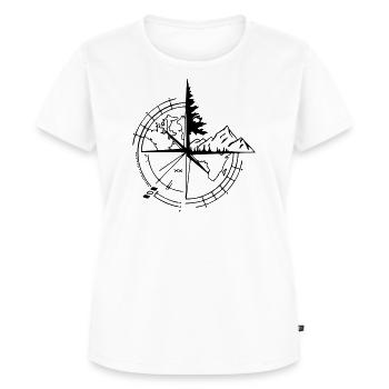 compass - Women's Premium Organic T-shirt - white - Front - AI Model Female 172 dark (172cm)