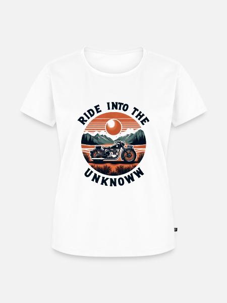 Fahrt ins Unbekannte - Frauen Premium Bio T-Shirt - Weiß