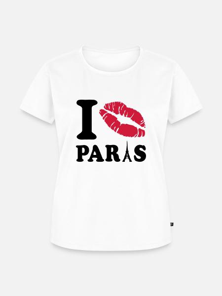 i love paris - Frauen Premium Bio T-Shirt - Weiß