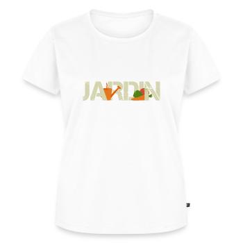 T-shirt pour le jardin Cadeau humour Jardinier - T-shirt Premium bio Femme - blanc - Devant - AI Model Female 172 dark (172cm)
