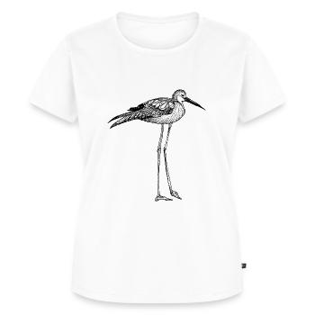 fugl - Premium økologisk T-shirt til kvinder - hvid - Foran - AI Model Female 172 dark (172cm)