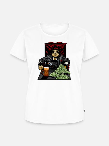 Scar Faultier - Frauen Premium Bio T-Shirt - Weiß