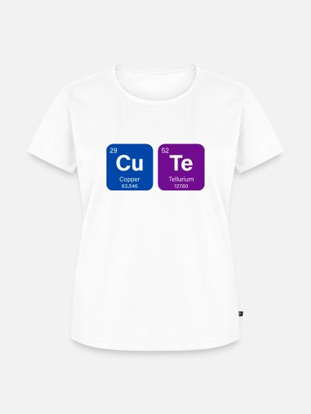 CU-TE - Frauen Premium Bio T-Shirt - Weiß