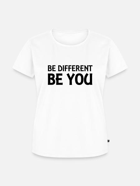 Be different - be you - Frauen Premium Bio T-Shirt - Weiß
