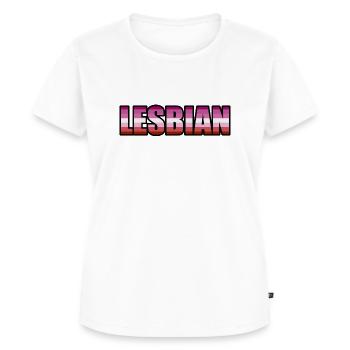 Lesbienne - T-shirt Premium bio Femme - blanc - Devant - AI Model Female 172 dark (172cm)