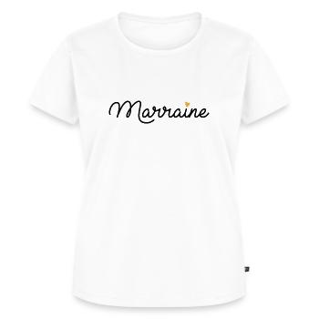 Marraine - T-shirt Premium bio Femme - blanc - Devant - AI Model Female 172 dark (172cm)