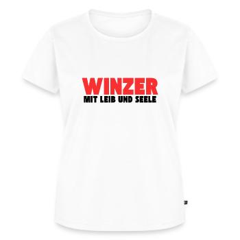 Winzer mit Leib und Seele - Frauen Premium Bio T-Shirt - Weiß - Vorne - AI Model Female 172 dark (172cm)