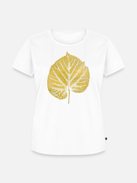 Lindenblatt - Frauen Premium Bio T-Shirt - Weiß
