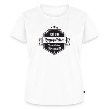 Superkraft - Frauen Premium Bio T-Shirt - Weiß - Vorne - AI Model Female 172 dark (172cm)