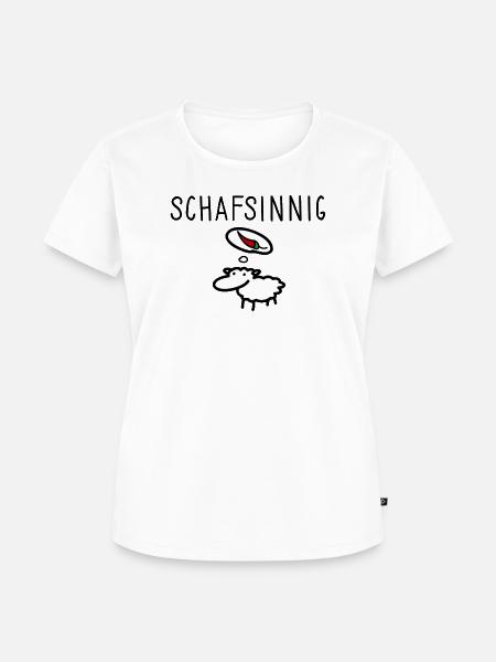 Scharfes Schaf - Frauen Premium Bio T-Shirt - Weiß