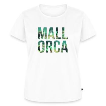 Mallorca Geschenkidee Palmen Sonne Strand Ferien - Frauen Premium Bio T-Shirt - Weiß - Vorne - AI Model Female 172 dark (172cm)