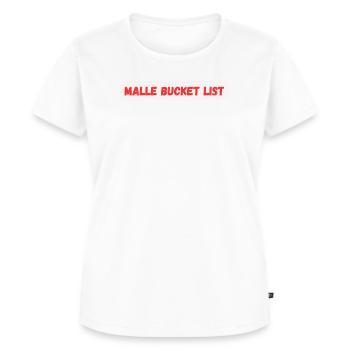 Malle Bucket List Party Junggesellenabschied - Frauen Premium Bio T-Shirt - Weiß - Vorne - AI Model Female 172 dark (172cm)