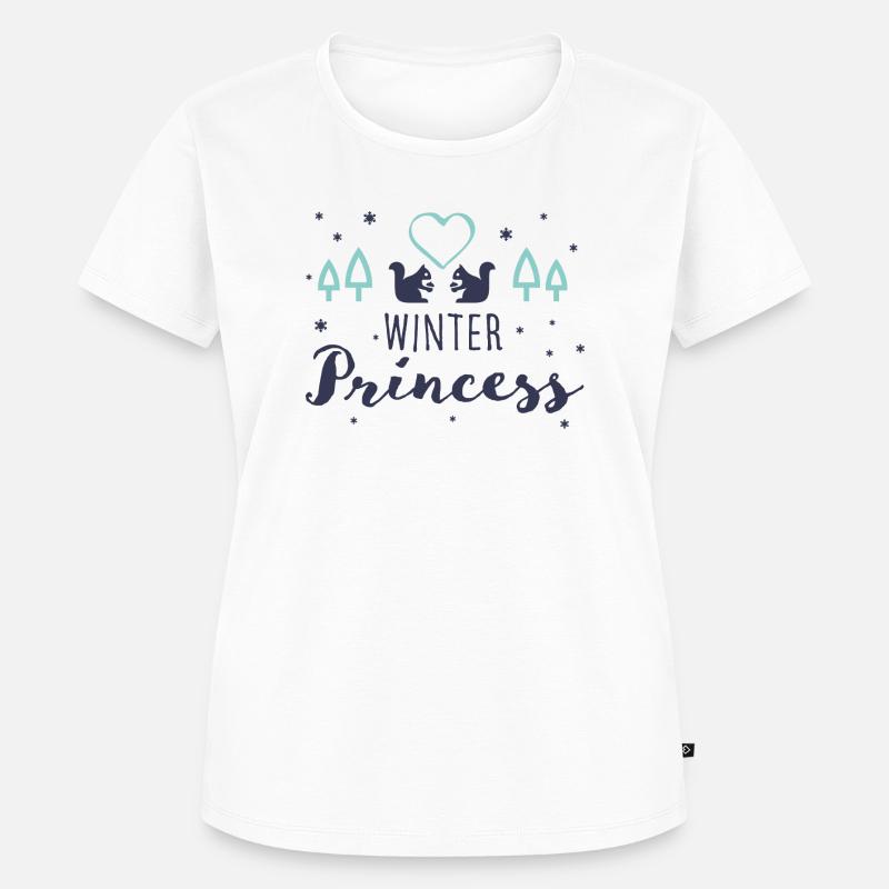 Weihnachtspullover Langarmshirt Mädchen - Frauen Premium Bio T-Shirt - Weiß
