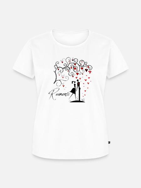 ROMANTIC - Frauen Premium Bio T-Shirt - Weiß