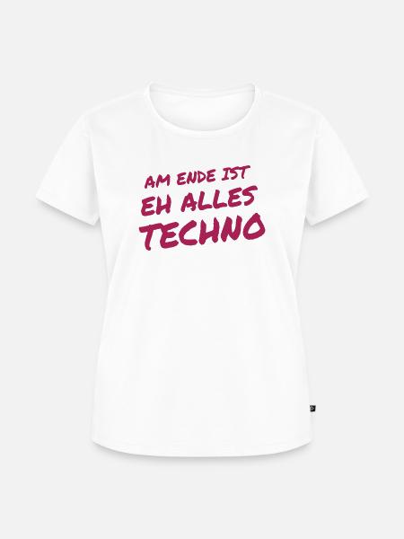 Techno - Feeling - Frauen Premium Bio T-Shirt - Weiß