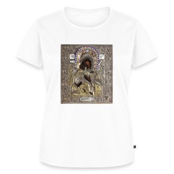 Ikone. Orthodox icon - Frauen Premium Bio T-Shirt - Weiß - Vorne - AI Model Female 172 dark (172cm)