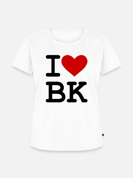 i love bk - Frauen Premium Bio T-Shirt - Weiß