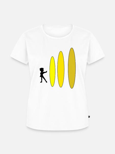 Power Wave - Frauen Premium Bio T-Shirt - Weiß