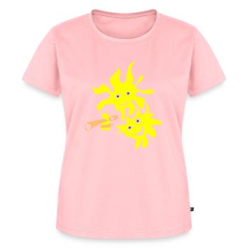 Gib mir Feuer - Frauen Premium Bio T-Shirt - Rosa - Vorne - AI Model Female 172 dark (172cm)