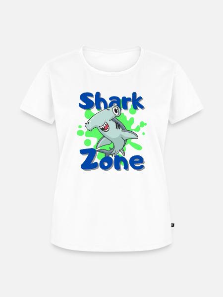 Shark Zone - Frauen Premium Bio T-Shirt - Weiß