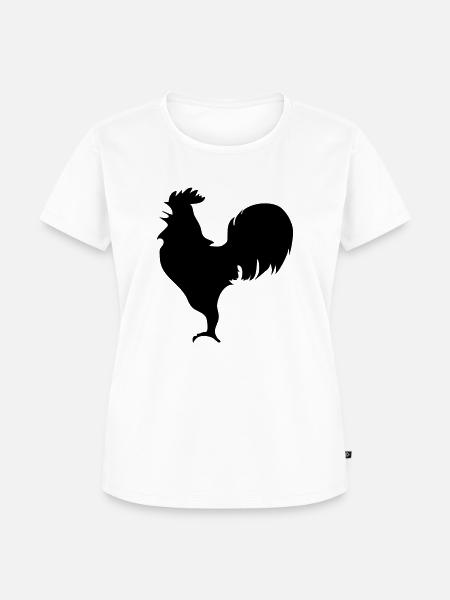 Hahn - Frauen Premium Bio T-Shirt - Weiß