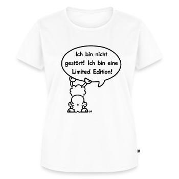Sheepworld Nicht gestört - Frauen Premium Bio T-Shirt - Weiß - Vorne - AI Model Female 172 dark (172cm)
