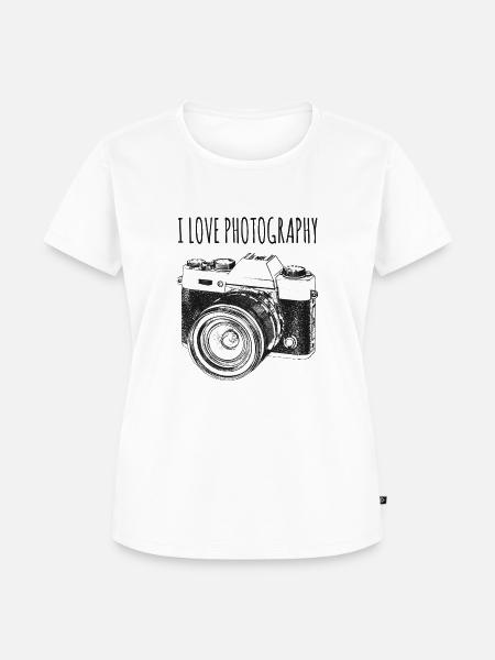 Kamera - Frauen Premium Bio T-Shirt - Weiß