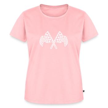 Checkered Flag Racing - Crash des pistes de terre - T-shirt Premium bio Femme - rose - Devant - AI Model Female 172 dark (172cm)