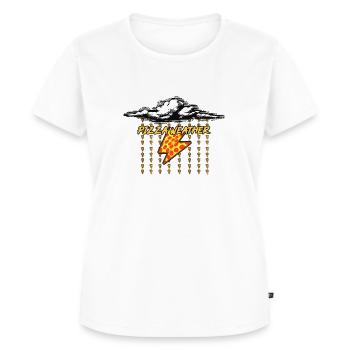 Pizza Regen - Frauen Premium Bio T-Shirt - Weiß - Vorne - AI Model Female 172 dark (172cm)