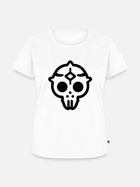 Schädel - Frauen Premium Bio T-Shirt - Weiß