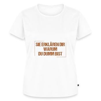 Winzer argumentieren nicht - Frauen Premium Bio T-Shirt - Weiß - Vorne - AI Model Female 172 dark (172cm)