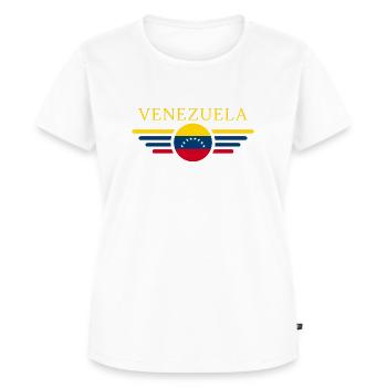 Venezuela - Women's Premium Organic T-shirt - white - Front - AI Model Female 172 dark (172cm)