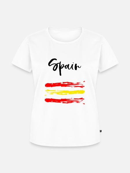 Spain - Spanien - Fußball - Fanshirt - Frauen Premium Bio T-Shirt - Weiß
