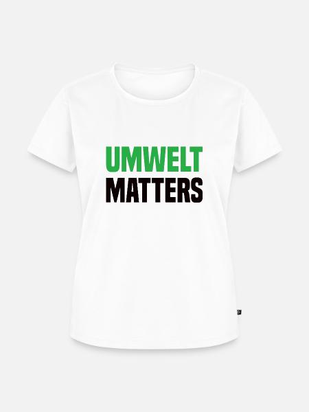 Umwelt Matters Klimawandel - Frauen Premium Bio T-Shirt - Weiß