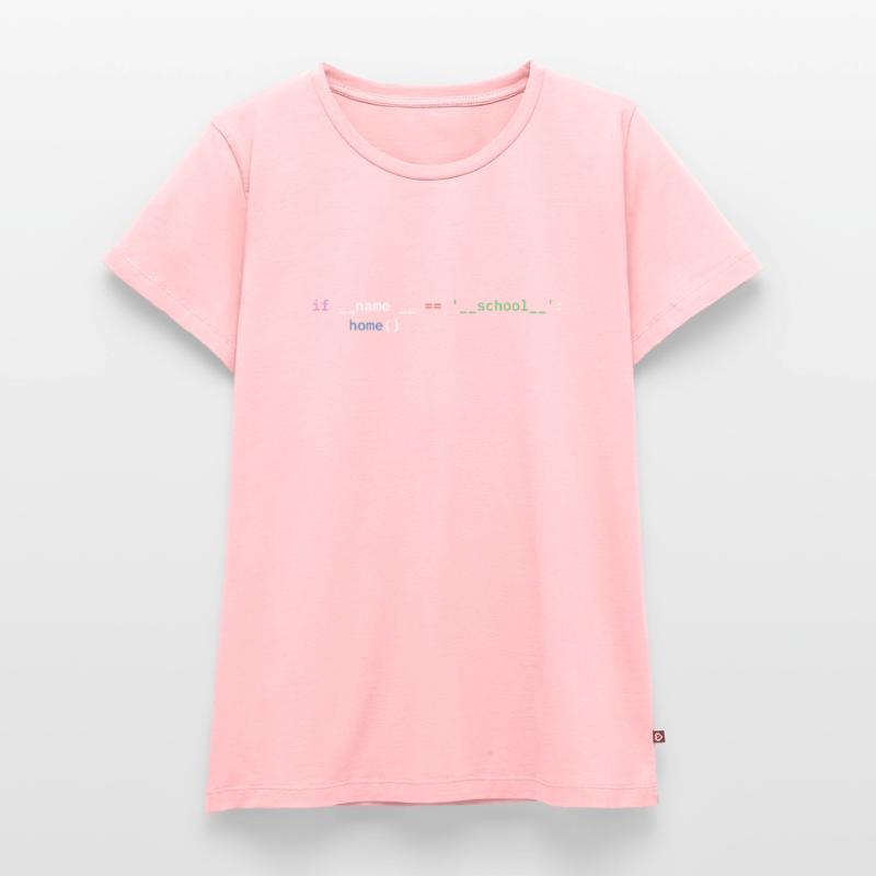 Python Programmeur École Étudiant Drôle T-shirt Premium bio Femme