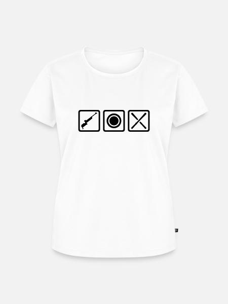 Biathlon - Frauen Premium Bio T-Shirt - Weiß