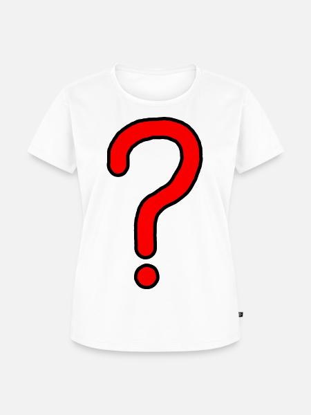 Fragezeichen Design - Frauen Premium Bio T-Shirt - Weiß