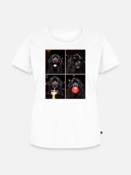 Hunde Neufundländer Hund - Frauen Premium Bio T-Shirt - Weiß