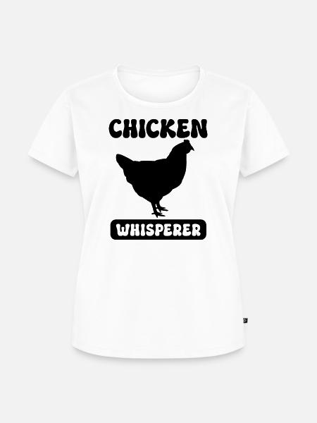 Hühnerflüsterer - Frauen Premium Bio T-Shirt - Weiß