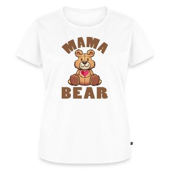 Mama Bear - Frauen Premium Bio T-Shirt - Weiß - Vorne - AI Model Female 172 dark (172cm)