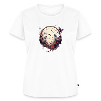 Der Frühling klingt wie Musik in meinen Ohren - Frauen Premium Bio T-Shirt - Weiß - Vorne - AI Model Female 172 dark (172cm)