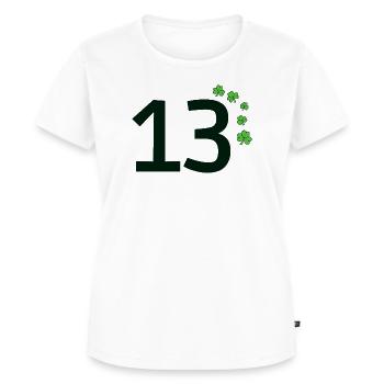 13 - Women's Premium Organic T-shirt - white - Front - AI Model Female 172 dark (172cm)