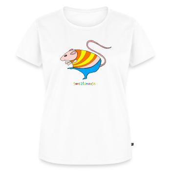 Maus - Frauen Premium Bio T-Shirt - Weiß - Vorne - AI Model Female 172 dark (172cm)