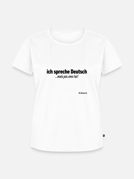 Deutsch - Französisch - Frauen Premium Bio T-Shirt - Weiß