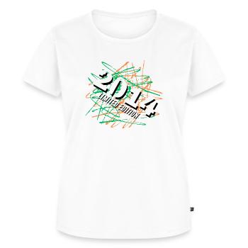Limited Edition 2014 - Frauen Premium Bio T-Shirt - Weiß - Vorne - AI Model Female 172 dark (172cm)