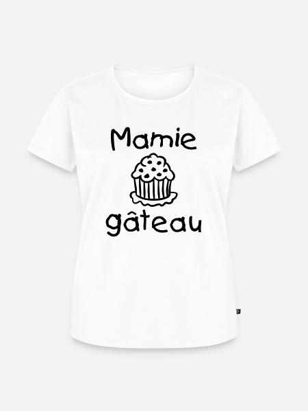Mamie gateau - Frauen Premium Bio T-Shirt - Weiß
