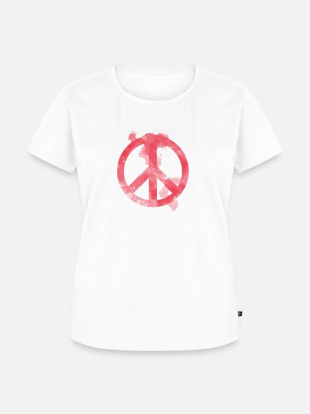 Friede - Frauen Premium Bio T-Shirt - Weiß