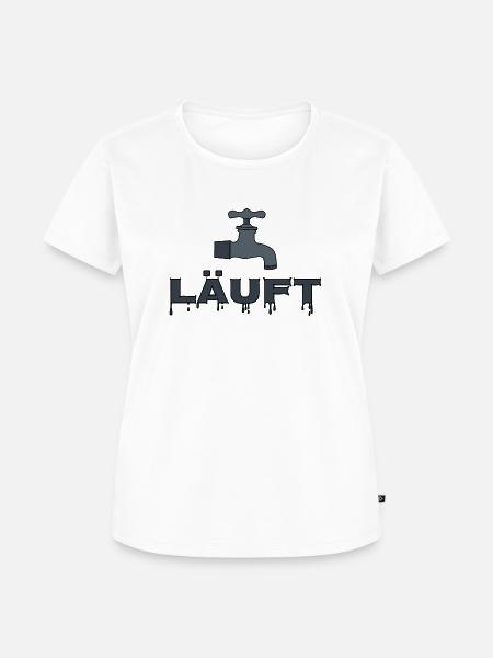 Wasserhahn läuft - Frauen Premium Bio T-Shirt - Weiß