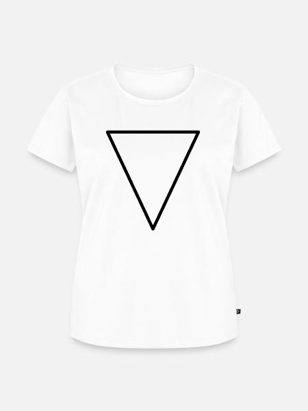 dreieck triangle - Frauen Premium Bio T-Shirt - Weiß