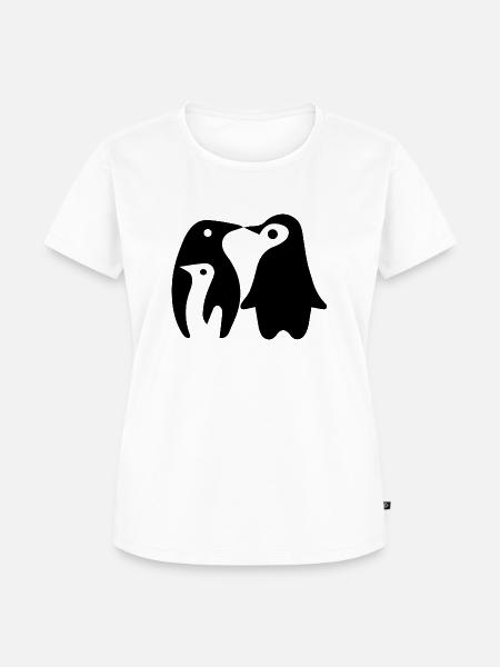 Pinguine - Frauen Premium Bio T-Shirt - Weiß